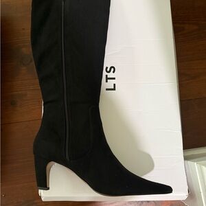 Long Tall Sally Elegant Black Heeled Boots